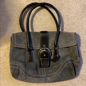 COACH Suede Shoulder Bag